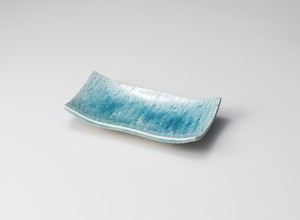トルコ長角皿  【日本製    陶器】