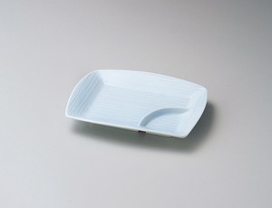 青白磁千代口5.0パーティー皿  【日本製    磁器】