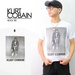 カートコバーン【Kurt Cobain】photo Tシャツ ロックT バンドT ニルヴァーナ ギタリスト 半袖 正規品 本物