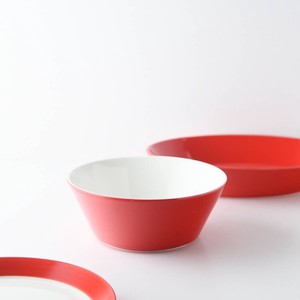 Mino ware Donburi Bowl Red M Western Tableware Made in Japan