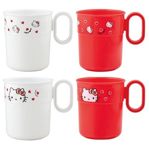 Cup/Tumbler Hello Kitty Skater 4-pcs set Made in Japan