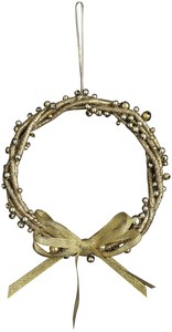 Metallic beads Ring Ornament）