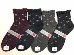 Crew Socks Floral Pattern Socks Made in Japan