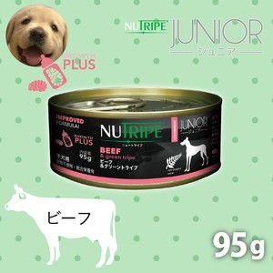子犬用 ドッグフード(ウエット) NUTRIPE JUNIOR ニュートライプ ジュニア ビーフ＆グリーントライプ 95g