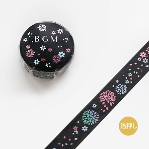BGM Washi Tape Washi Tape Flower Foil Stamping 2-colors