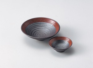 赤吹きサビ5.0鉢 ・千代口 【日本製    陶器】