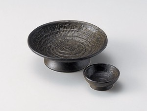 伊賀釉高台6.0皿  【日本製    陶器】