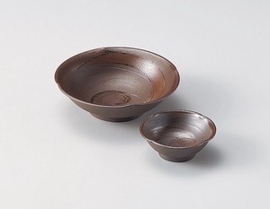 灰釉流し刺身鉢 ・千代口 【日本製    陶器】