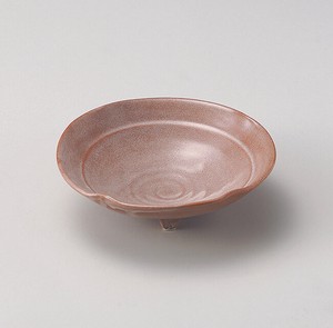 赤楽花型向付  【日本製    陶器】