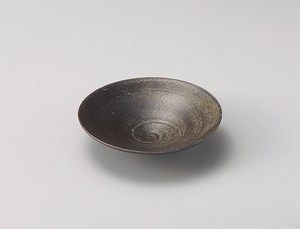 サビ釉高台5寸鉢  【日本製    陶器】
