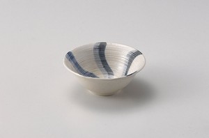 うるし流水（青）5.0鉢  【日本製    陶器】