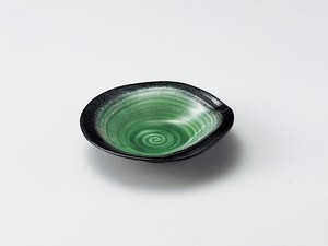 エメラルドグリーン5.5浅鉢  【日本製    陶器】