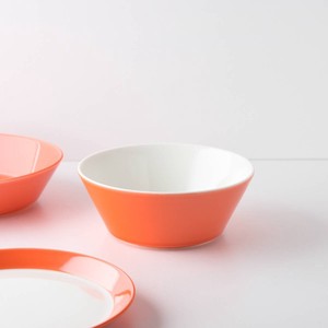 Mino ware Donburi Bowl Orange Western Tableware 15cm Made in Japan