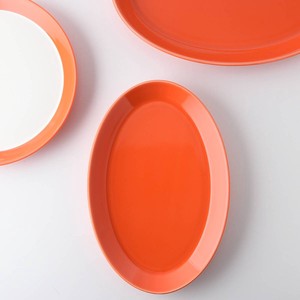 Mino ware Main Plate Orange 25cm Made in Japan