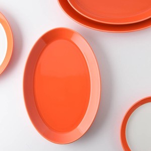 Mino ware Main Plate Orange 27cm Made in Japan