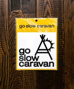 ＜即納＞【新作】go slow caravan　ロゴカッティングステッカー