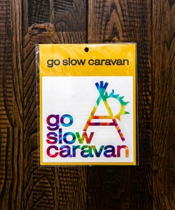 ＜即納＞【新作】go slow caravan　総柄ロゴ カッティングステッカー