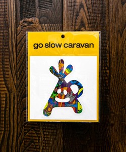 ＜即納＞【新作】go slow caravan　やぐらちゃん総柄 カッティングステッカー