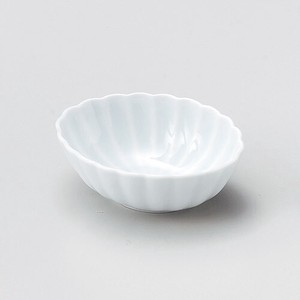 かすみ青白11.5cm楕円小鉢  【日本製    磁器】