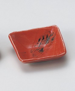 紅スクエア（小）  【日本製    陶器】