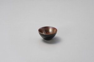 Side Dish Bowl Red Porcelain black Made in Japan