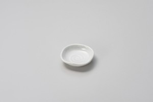 白マット2.8なで角皿  【日本製    磁器】