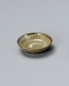 茶刷毛目小皿  【日本製    陶器】