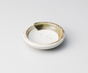 白刷毛ミニ皿  【日本製    陶器】