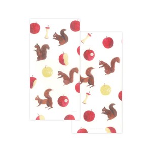 Nishi Shuku Mino‐washi Celebratory (Gift-money) Envelope - Apple and Squirrel