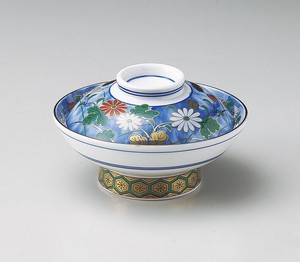 Main Dish Bowl Porcelain Sea Bream Made in Japan