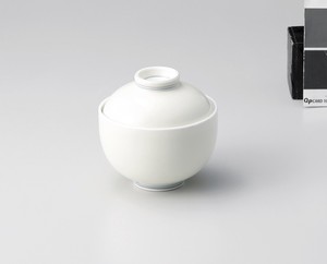 クリーム釉 円菓子碗  【日本製    磁器】