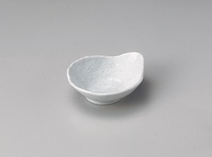 白釉手つき小鉢  【日本製    磁器】
