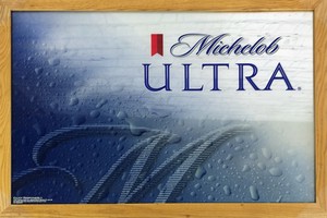 パブミラー 『ミカロブ　ウルトラ』 壁掛　アート　ディスプレイ　アメリカン雑貨