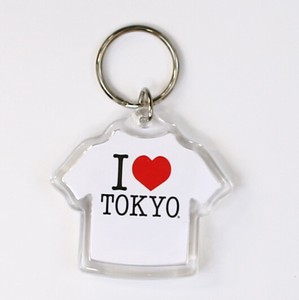I LOVE TOKYO キーホルダー(Tシャツ白)