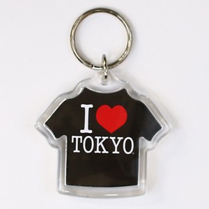 I LOVE TOKYO キーホルダー(Tシャツ黒)