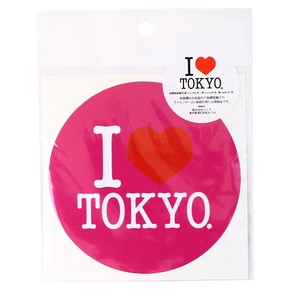 I LOVE TOKYO ステッカー ピンク