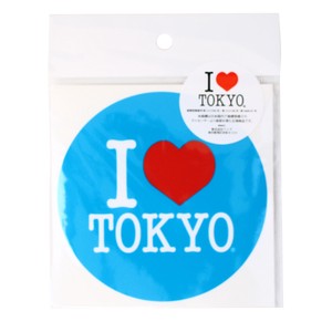 I LOVE TOKYO ステッカー ブルー