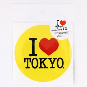 I LOVE TOKYO ステッカー イエロー