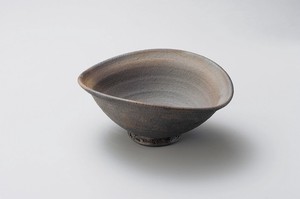 炭化8.3楕円鉢  【日本製    陶器】