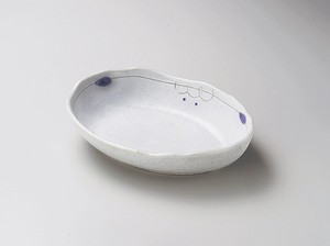 ボルドー舟型鉢（大）  【日本製    陶器】