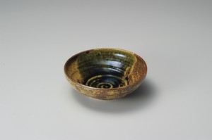 黄灰釉6寸大鉢  【日本製    陶器】