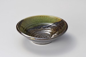 天の川23cm富士型鉢  【日本製    陶器】