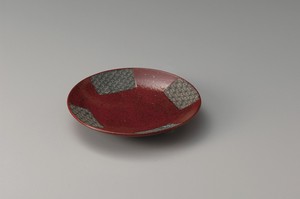 Main Plate Pottery Seigaiha Made in Japan