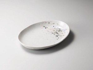 Plate Pottery 9-sun Made in Japan