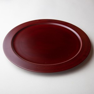 Ancient "Akane" lacquer Party Plate (size 11) made of horse chestnut