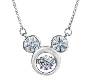 Cubic Zirconia Silver Chain Necklace Disney