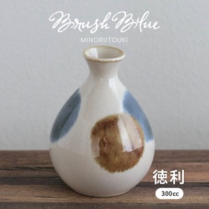 美浓烧 酒类用品 陶器 蓝色 餐具 日本制造