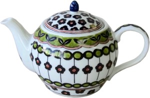 Pottery Field Tea Pot Made in Japan Mino Ware Plates Pottery
