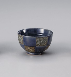Donburi Bowl Pottery Seigaiha Made in Japan