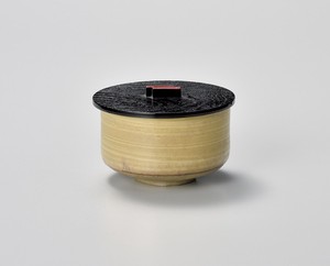 黄瀬戸飯器（プラスチック蓋付）【日本製  陶器  】